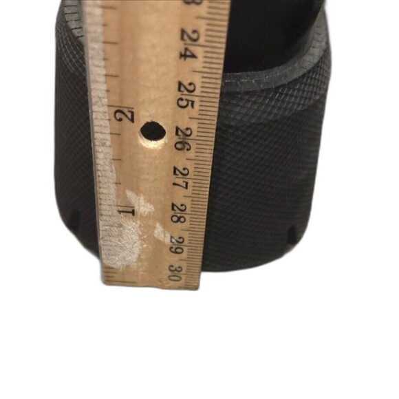 Zara Gold Chain Loafers Black Chunky Platform Lug Faux Leather Size 39 US 8 - Picture 5 of 8